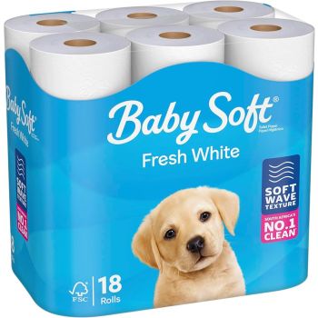 BABY SOFT:-18 ROLLS