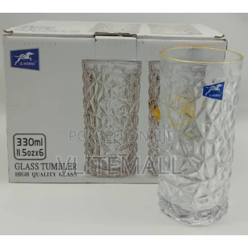 G-HORSE (330ML) GLASS TUMBLER SET :- 6PCS